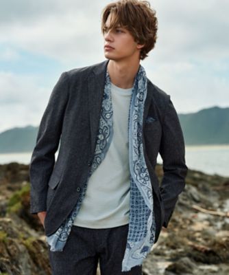 JOSEPH ABBOUD (Men) /ジョセフ アブード 【ＡＭＥＲＵＣＣＩ　ＡＲＣＨＩＶＩＯ】ミニペイズリー　ストール（ＡＡ１ＫＧＭ００３７）