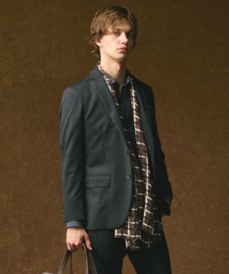 JOSEPH ABBOUD (Men) /ジョセフ アブード【ドイツV.FRAAS社】ビンテージチェック ストール(AA1KGW0001) 435_コゲチャ ネックウォーマー【三越伊勢丹/公式】