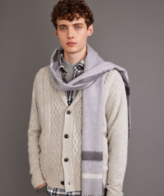 ＜JOSEPH ABBOUD (Men) ＞【ピュアカシミヤ／極上の肌触り／保温性／軽量】　ピュアカシミアストール（ＡＡ１ＫＳＷ００１１）