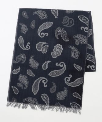 ＜JOSEPH ABBOUD (Men) ＞【イタリア製】ペイズリージャガード　ストール（ＡＡ１ＫＳＷ００２２）