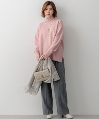 【杏さん着用／ＣＬＡＳＳＹ．２月号掲載】カシミヤ　チェック　ストール（ＡＡ３ＤＣＷ０４０１）