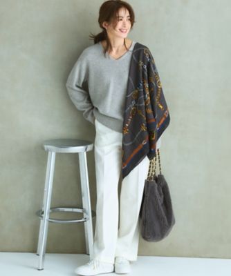 好評につき追加／Oggi・LEE掲載】ウール カシミヤ ストール