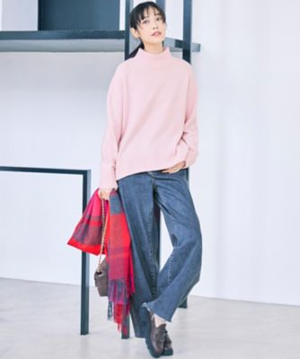 LEE10月号掲載】カシミヤ チェック ストール