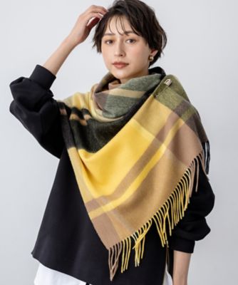 VERY掲載】カシミヤ チェック ストール（AA3DGW0401