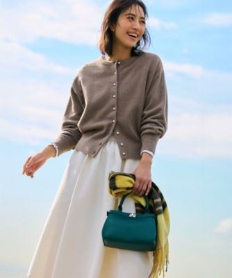 カシミヤ チェックマフラー 32×180 ソフトカシミヤ ブレンド チェックマフラー