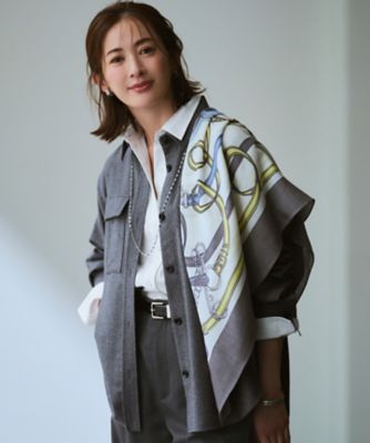 新色追加／見上愛さん着用】ウールカシミヤ ストール