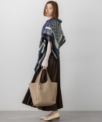 manipuri ウールシルク 大判スカーフ Atelier Ninon / manipuri ウールシルクストール カレイド