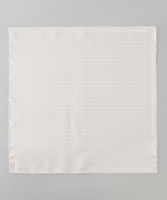 【ＷＥＡＲ　ＢＬＡＣＫ】シルク１００％　フォーマルチーフ＿ハウンドトゥース（ＡＳ１ＢＧＳ０１８１）