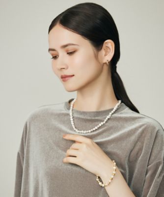 ＜自由区 (Women)＞淡水パール３ＷＡＹ　ネックレス（ＡＳ２ＶＧＷ０３０１）