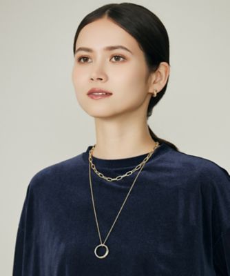 ダブルチェーンリング ネックレス（AS2VGW0304） | 自由区