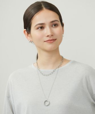 ダブルチェーンリング ネックレス（AS2VGW0304） | 自由区