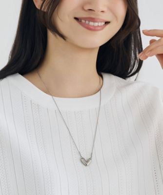 SHIHOさん着用・長さ調節可・ステンレス】ハートモチーフ