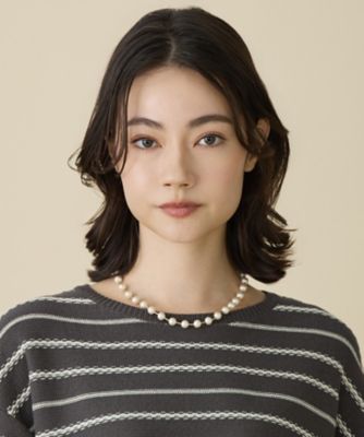 ＜自由区 (Women)＞【カタログ掲載・セレモニー】パールバー　ネックレス（ＡＳ２ＶＬＳ０００２）