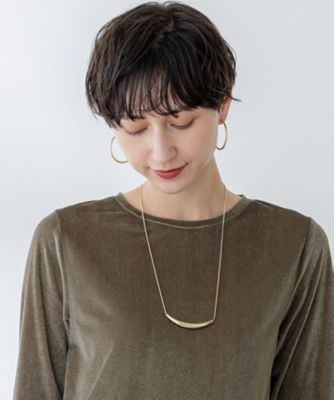 バートップ スネークチェーン ネックレス（AS3DGW0410