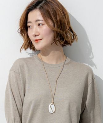 ＜23区 (Women)＞オーバルシェル　コンビ　ネックレス（ＡＳ３ＤＬＭ０４０１）