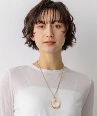 ＜23区 (Women)＞リングシェル　ネックレス（ＡＳ３ＤＬＭ０４０２）