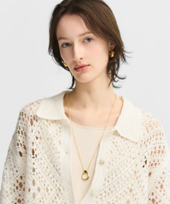 ＜23区 (Women)＞ホースシュー　グラスホルダー　ネックレス（ＡＳ３ＤＬＭ０４０８）