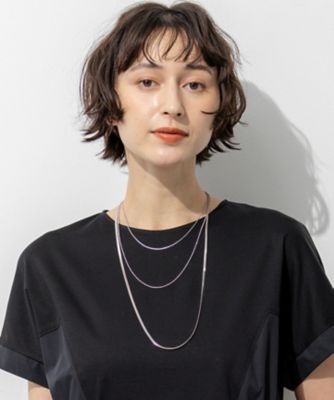 WEB＆一部店舗限定】ミックスチェーン 3連 ネックレス