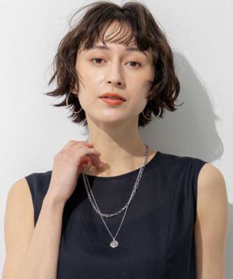 WEB＆一部店舗限定】アシンメトリーチェーンコイン ネックレス