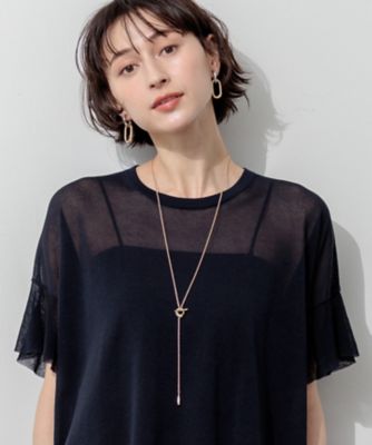 ＜23区 (Women)＞【ＷＥＢ＆一部店舗限定】ミニトップラリエット　ネックレス（ＡＳ３ＤＬＭ６４１２）