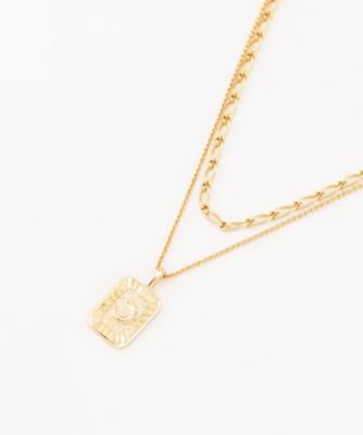 ＜23区 (Women)＞２ＷＡＹ　プレート　ネックレス（ＡＳ３ＤＳＷ０４０１）