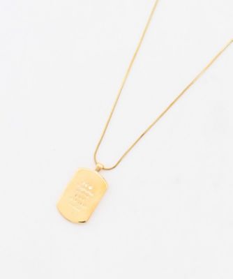＜ICB (Women)＞ドッグタグモチーフネックレス（ＡＳ３ＭＬＭ０５１２）