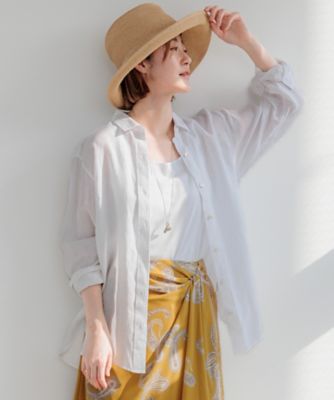 ＜23区 (Women)＞【Ｏｇｇｉ８月号掲載／洗える】ＬＩＢＥＣＯ　ベーシック　シャツ（ＢＬ２３ＣＭ０５０９）