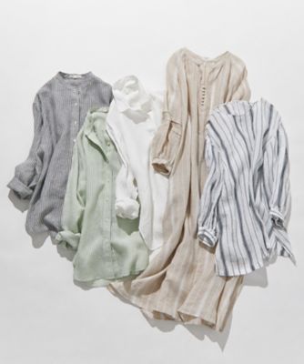 【Ｏｇｇｉ８月号掲載／洗える】ＬＩＢＥＣＯ　ベーシック　シャツ（ＢＬ２３ＣＭ０５０９）