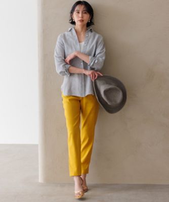 【Ｏｇｇｉ８月号掲載／洗える】ＬＩＢＥＣＯ　ベーシック　シャツ（ＢＬ２３ＣＭ０５０９）