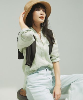 【Ｏｇｇｉ８月号掲載／洗える】ＬＩＢＥＣＯ　ベーシック　シャツ（ＢＬ２３ＣＭ０５０９）