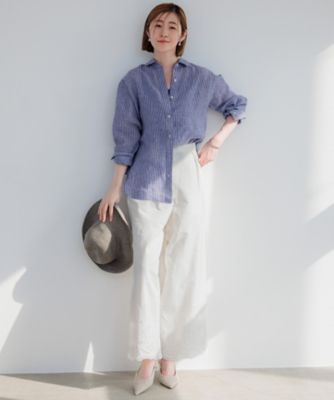 【Ｏｇｇｉ８月号掲載／洗える】ＬＩＢＥＣＯ　ベーシック　シャツ（ＢＬ２３ＣＭ０５０９）