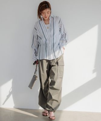 【Ｏｇｇｉ８月号掲載／洗える】ＬＩＢＥＣＯ　ベーシック　シャツ（ＢＬ２３ＣＭ０５０９）