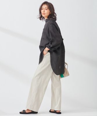 LIBECO ビッグシルエット ポケット シャツ 