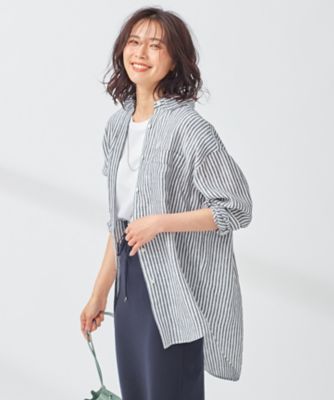 LIBECO ビッグシルエット ポケット シャツ