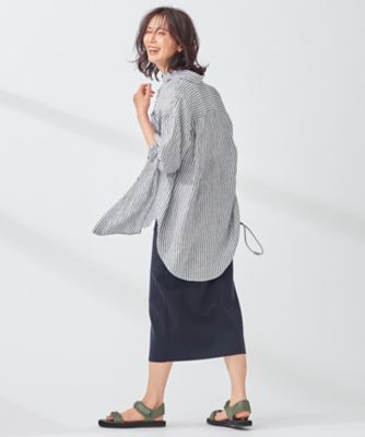 LIBECO ビッグシルエット ポケット シャツ