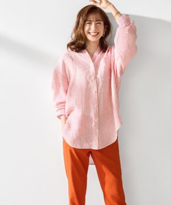 LIBECO ビッグシルエット ポケット シャツ