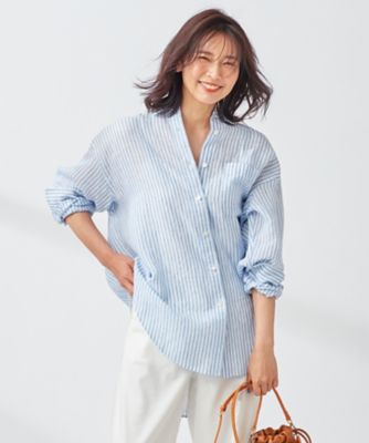 LIBECO ビッグシルエット ポケット シャツ