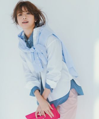 【Ｏｇｇｉ４月号掲載／洗える】ＣＡＮＣＬＩＮＩ　ベーシック　シャツ（ＢＬ２６ＣＭ０３１１）