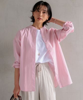 【Ｏｇｇｉ４月号掲載／洗える】ＣＡＮＣＬＩＮＩ　バンドカラー　シャツ（ＢＬ２６ＣＭ０３１２）