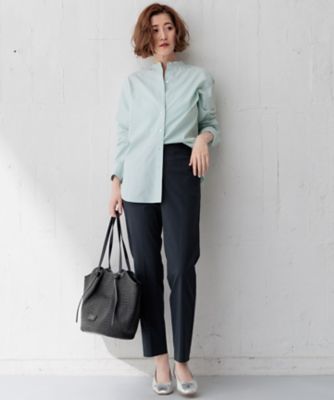 【Ｏｇｇｉ４月号掲載／洗える】ＣＡＮＣＬＩＮＩ　バンドカラー　シャツ（ＢＬ２６ＣＭ０３１２）