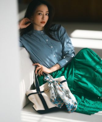 【Ｏｇｇｉ４月号掲載／洗える】ＣＡＮＣＬＩＮＩ　バンドカラー　シャツ（ＢＬ２６ＣＭ０３１２）