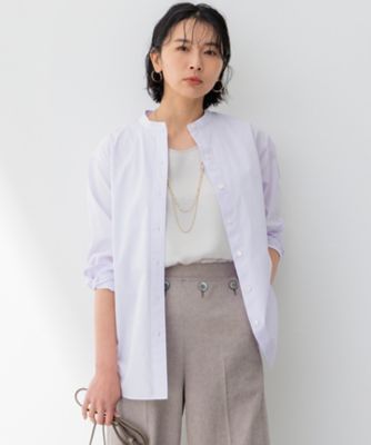 【Ｏｇｇｉ４月号掲載／洗える】ＣＡＮＣＬＩＮＩ　バンドカラー　シャツ（ＢＬ２６ＣＭ０３１２）