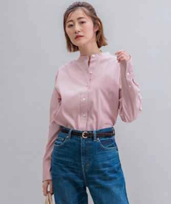 洗える】CANCLINI バンドカラー シャツ（BL27CA0208