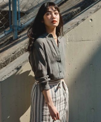 【Ｏｇｇｉ８月号掲載／洗える】ＬＩＢＥＣＯ　ベーシック　シャツ（ＢＬ２７ＣＭ０５０９）