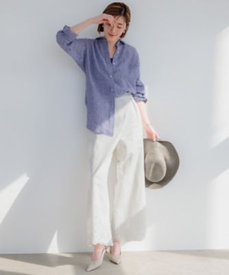 【Ｏｇｇｉ８月号掲載／洗える】ＬＩＢＥＣＯ　ベーシック　シャツ（ＢＬ２７ＣＭ０５０９）