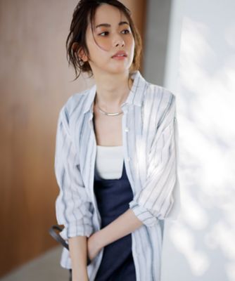 【Ｏｇｇｉ８月号掲載／洗える】ＬＩＢＥＣＯ　ベーシック　シャツ（ＢＬ２７ＣＭ０５０９）