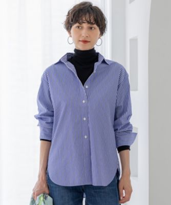 滝沢眞規子着用 美品 エンフォルド コットンブロードシャツ VERY掲載 滝沢眞規子さんが着る。気分が整う「上品モード服」7days | VERY NaVY