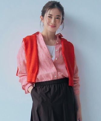 【杏さん着用】ＬＩＢＥＣＯ　ベーシック　シャツ（ＢＬ２７ＧＭ０５０９）