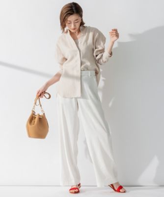 【ＣＬＡＳＳＹ．　９月号掲載／ＷＥＢ限定カラーあり】ＬＩＢＥＣＯ　ベーシック　シャツ（ＢＬ２７ＳＭ０５０６）