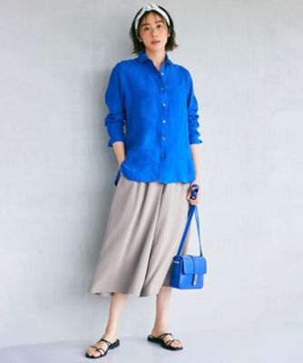 【ＣＬＡＳＳＹ．　９月号掲載／ＷＥＢ限定カラーあり】ＬＩＢＥＣＯ　ベーシック　シャツ（ＢＬ２７ＳＭ０５０６）